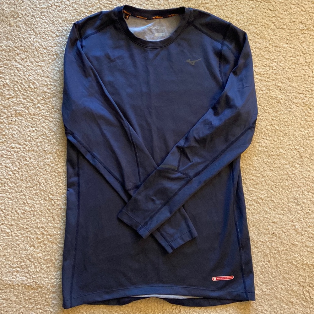 Mizuno mens breath thermo running long sleeve